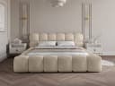 wonello Polsterbett Mira mit Bettkasten Boucle-Stoff Beige Bild 1