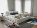 wonello Polsterbett Milia 1 Bett mit Bettkasten und Lattenrost Bouclé-Stoff Bild 2