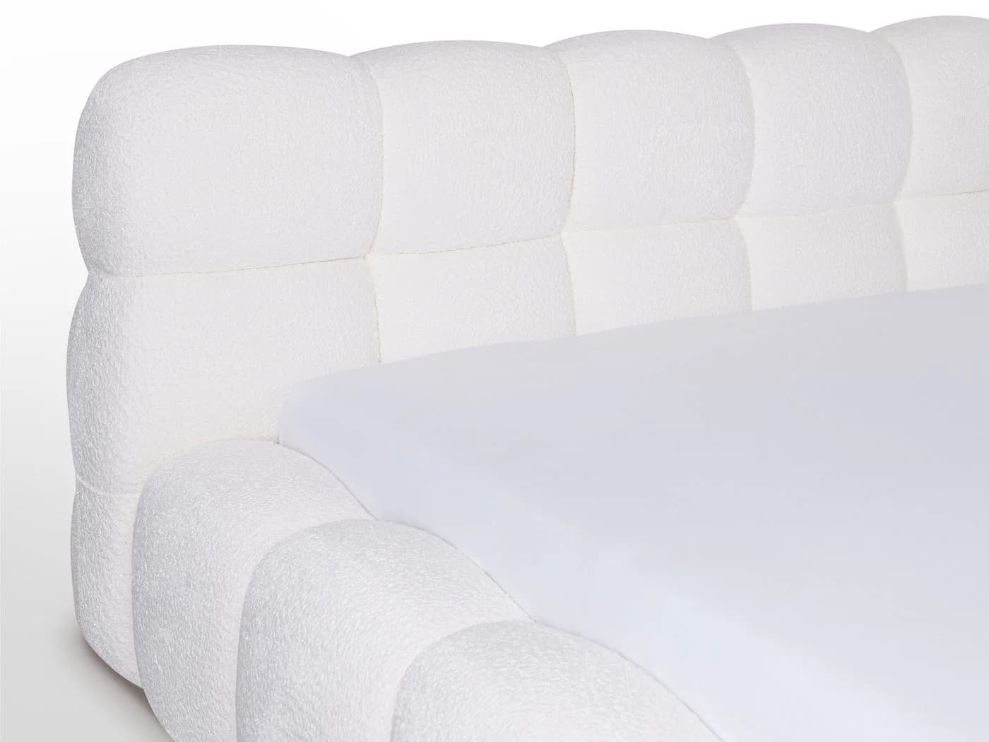 wonello Polsterbett Nuba Bett mit Bettkasten und Lattenrost Bouclé-Stoff - Bild 4