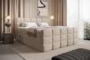 wonello Boxspringbett Carenzo Beige mit Bettkasten und Topper Bild 2