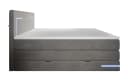 wonello Boxspringbett Detroit Samt grau mit LED Beleuchtung und Bettkasten Bild 4