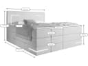 wonello Boxspringbett Detroit Samt Schwarz mit LED Beleuchtung und Bettkasten Bild 5