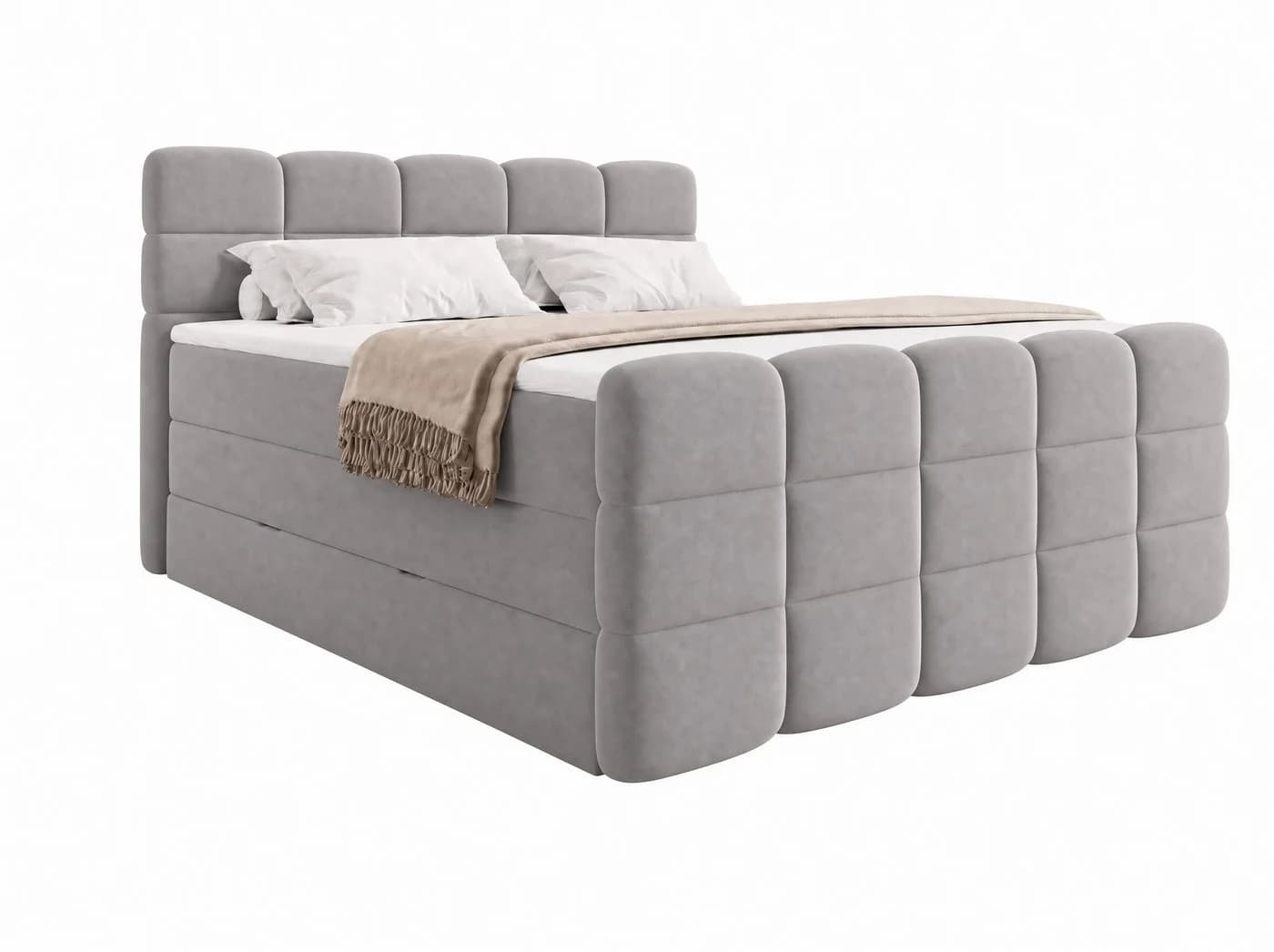 wonello Boxspringbett Carenzo Samt mit Bettkasten - Bild 3