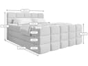 wonello Boxspringbett Carenzo Samt mit Bettkasten Bild 5