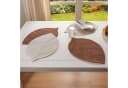 Dekoleidenschaft Platzset "Blatt" Jute Beige Braun 4er Set Bild 1