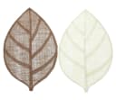 Dekoleidenschaft Platzset "Blatt" Jute Beige Braun 4er Set Bild 2