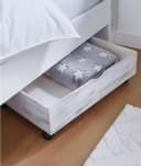 Dekoleidenschaft Bettschubkasten Shabby Weiß mit Rollen Bild 1