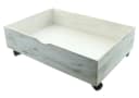 Dekoleidenschaft Bettschubkasten Shabby Weiß mit Rollen Bild 2