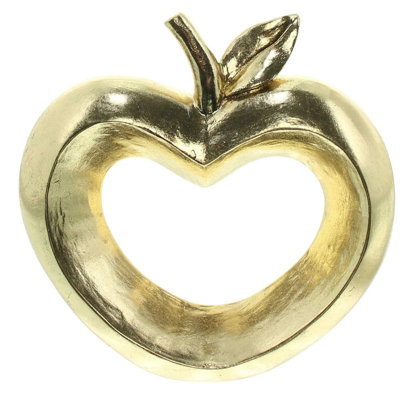 Dekoleidenschaft Dekofigur "Apfel & Birne" Gold 2er Set Polyresin - Bild 3