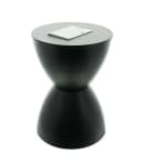 Dekoleidenschaft Beistelltisch Hocker Sanduhr Metall Schwarz Bild 3