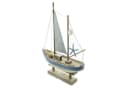 Dekoleidenschaft LED-Dekofigur Segelschiff Holz Shabby Look 48 cm Bild 4