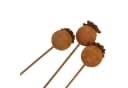 Gartenstecker Mohn 3er Set Metall Rostfinish 60-100cm Bild 5