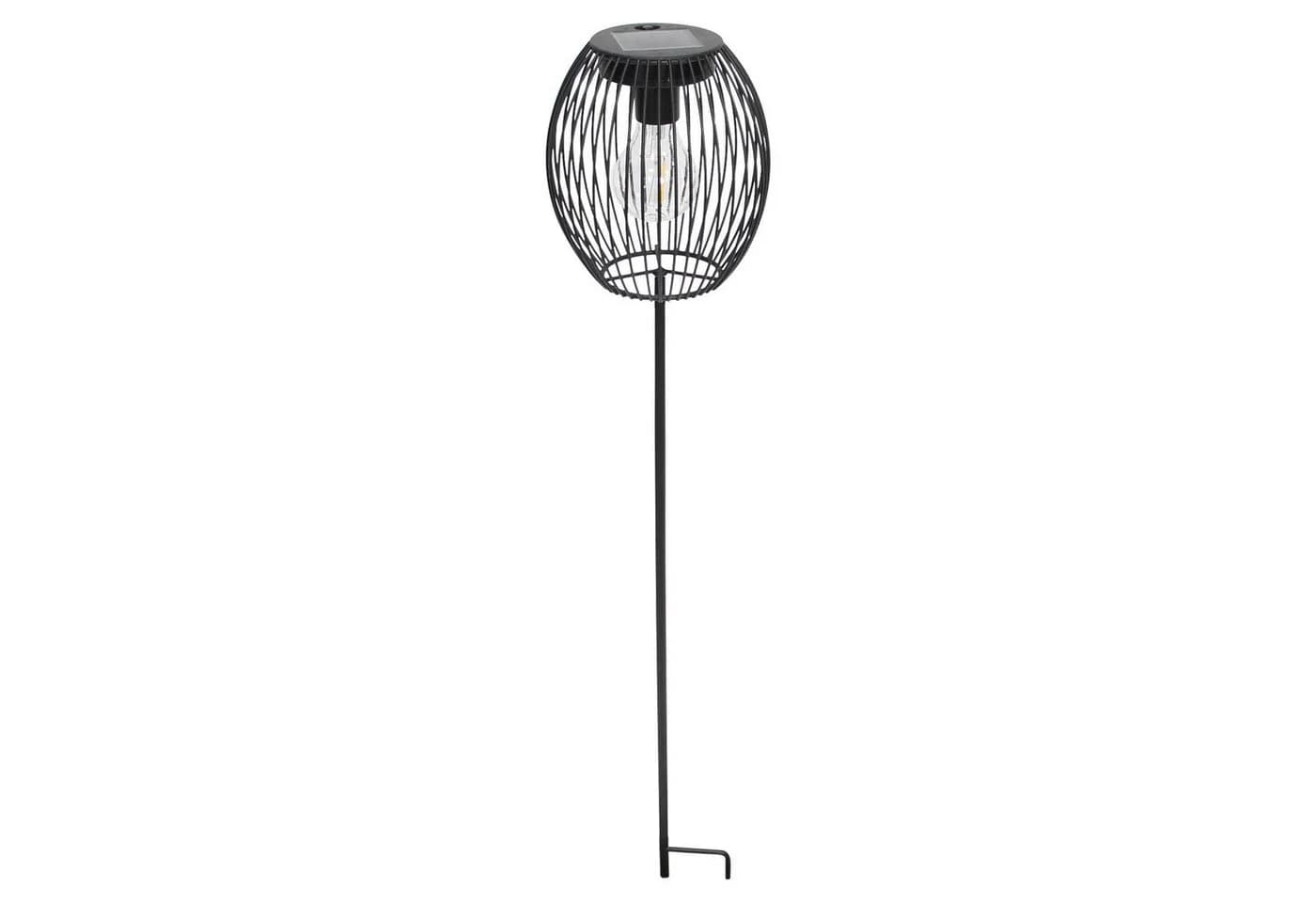 Dekoleidenschaft Gartenstecker Atmosfera Solar LED Laterne Schwarz - Bild 2