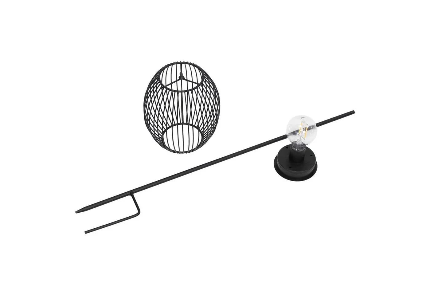 Dekoleidenschaft Gartenstecker Atmosfera Solar LED Laterne Schwarz - Bild 3