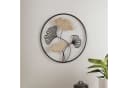 Dekoleidenschaft Wanddeko Ginkgo Metall & Holz 40 cm Bild 1