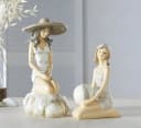 Dekoleidenschaft Dekofigur Stranddame Polyresin Bild 5