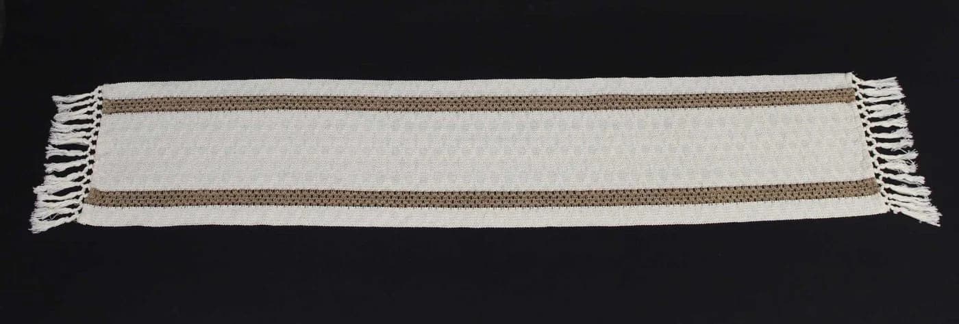 Dekoleidenschaft Tischläufer Boho Beige Fransen - Bild 5