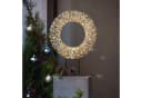 LED-Dekofigur Kranz Golden Ø 33 cm mit Timer, wetterfest Bild 1