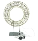 LED-Dekofigur Kranz Golden Ø 33 cm mit Timer, wetterfest Bild 2
