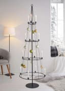Dekoleidenschaft Metallbaum Pyramide Schwarz 180 cm Bild 1