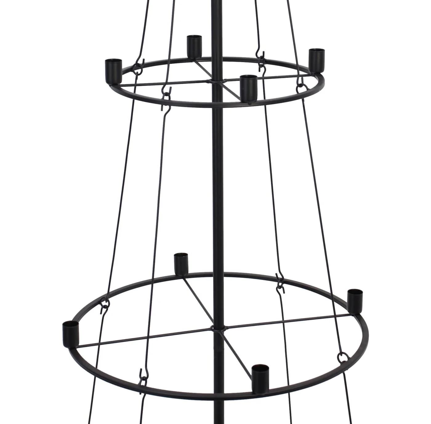Dekoleidenschaft Metallbaum Pyramide Schwarz 180 cm - Bild 4