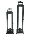 Dekoleidenschaft Kerzenlaterne Modern Black Metall 2er Set Bild 2