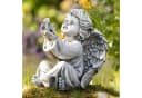 Dekoleidenschaft Engelfigur aus Polyresin sitzend 20 cm hoch Bild 1