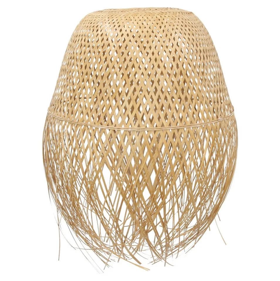 Dekoleidenschaft Lampenschirm "Ibiza" 2er Set Bambus Beige - Bild 2