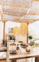 Dekoleidenschaft Lampenschirm "Ibiza" 2er Set Bambus Beige Bild 3