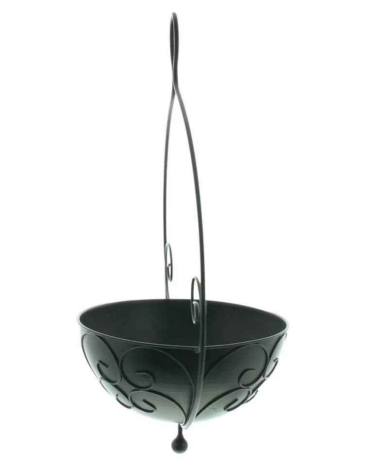 Dekoleidenschaft Blumenampel Ranken Metall schwarz Hängeampel - Bild 4