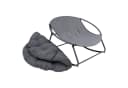 Dekoleidenschaft Schaukelsessel Relax In & Outdoor Grau Metallgestell Bild 5