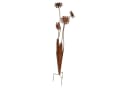Dekoleidenschaft Gartenstecker Rostblumen Metall Braun 100 cm Bild 3