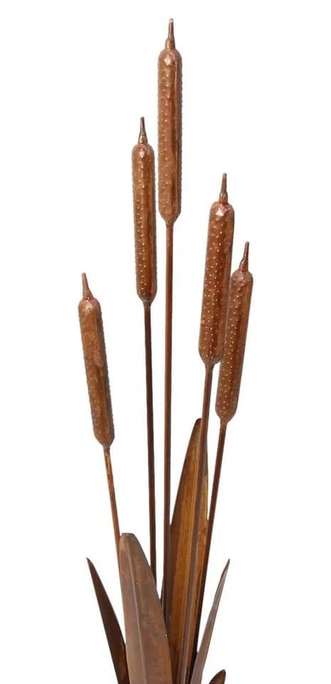 Dekoleidenschaft Gartenfigur Schilf Metall Edelrost 91 cm - Bild 4
