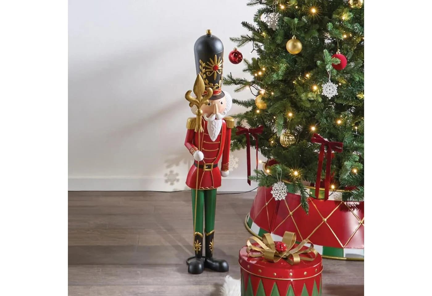 Dekoleidenschaft Nussknacker XXL Metall Figur 90 cm - Bild 3