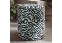 Dekoleidenschaft Polsterhocker "Zebra" Schwarz/Weiß Bild 1