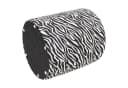 Dekoleidenschaft Polsterhocker "Zebra" Schwarz/Weiß Bild 3