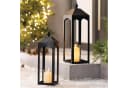 Dekoleidenschaft Kerzenlaterne Black 2er Set Metall Schwarz Bild 1