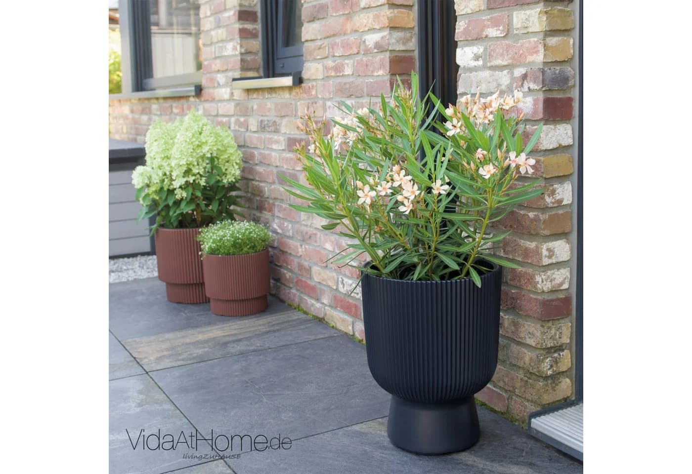 VidaAtHome.de Design-Pflanzgefäß ALVY Anthrazit - Bild 2