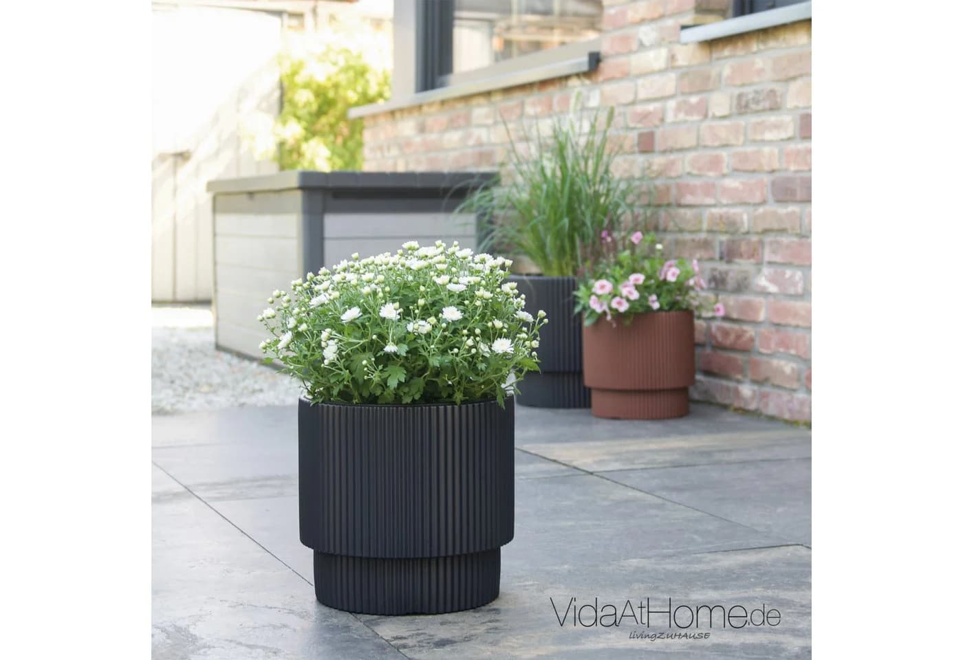 VidaAtHome.de Blumentopf IVY ø 30er mit praktischem Pflanzeinsatz