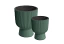 VidaAtHome.de Blumentopf Design-Pflanzgefäße-Set ALVY Grün 2er Set Bild 3