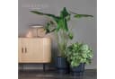 VidaAtHome.de Blumentopf Design-Pflanzgefäße-Set ULEY (2er Set) Anthrazit Bild 4