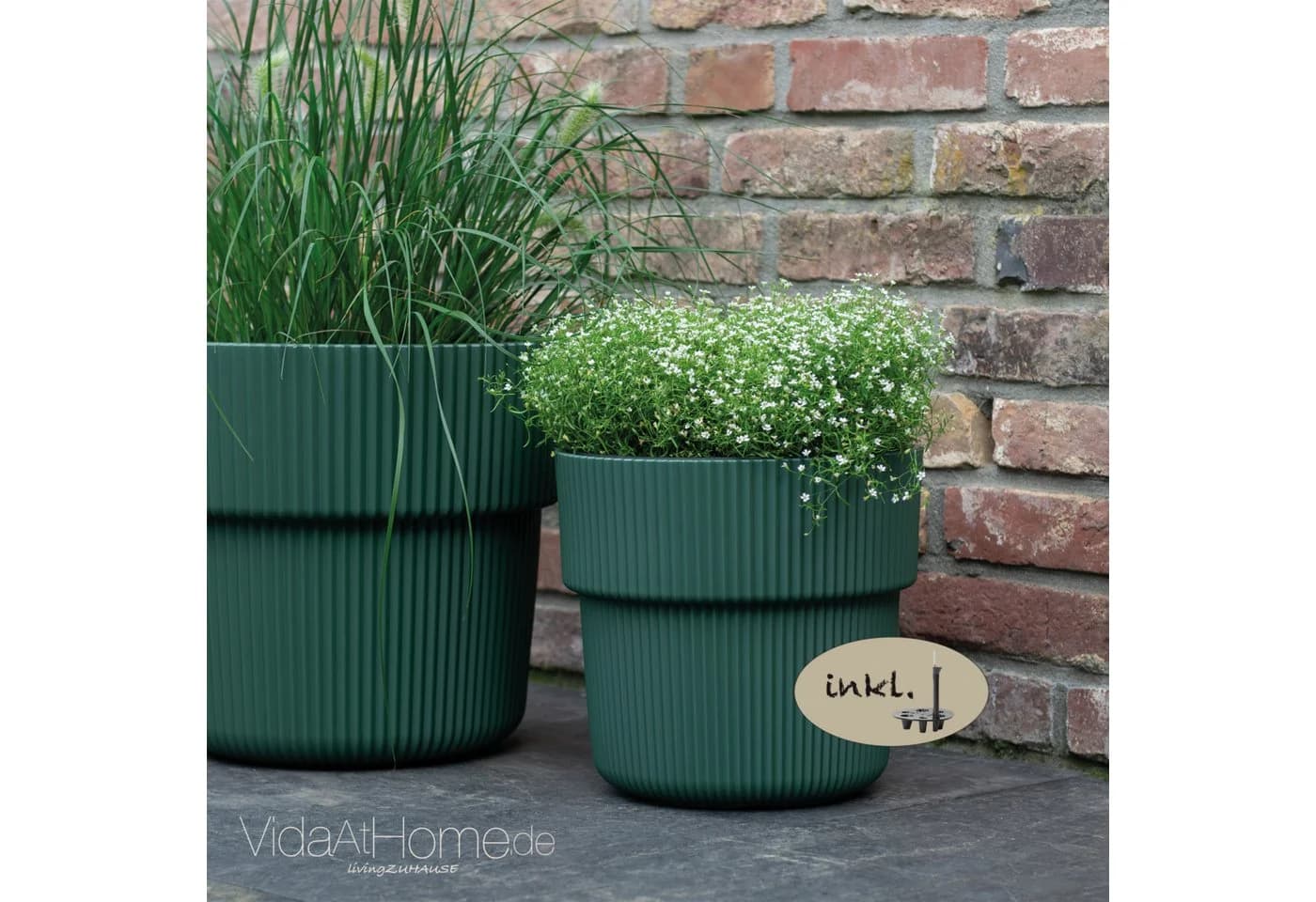 VidaAtHome Blumentopf-Set VYLU 2er mit Bewässerungseinsatz - Bild 2