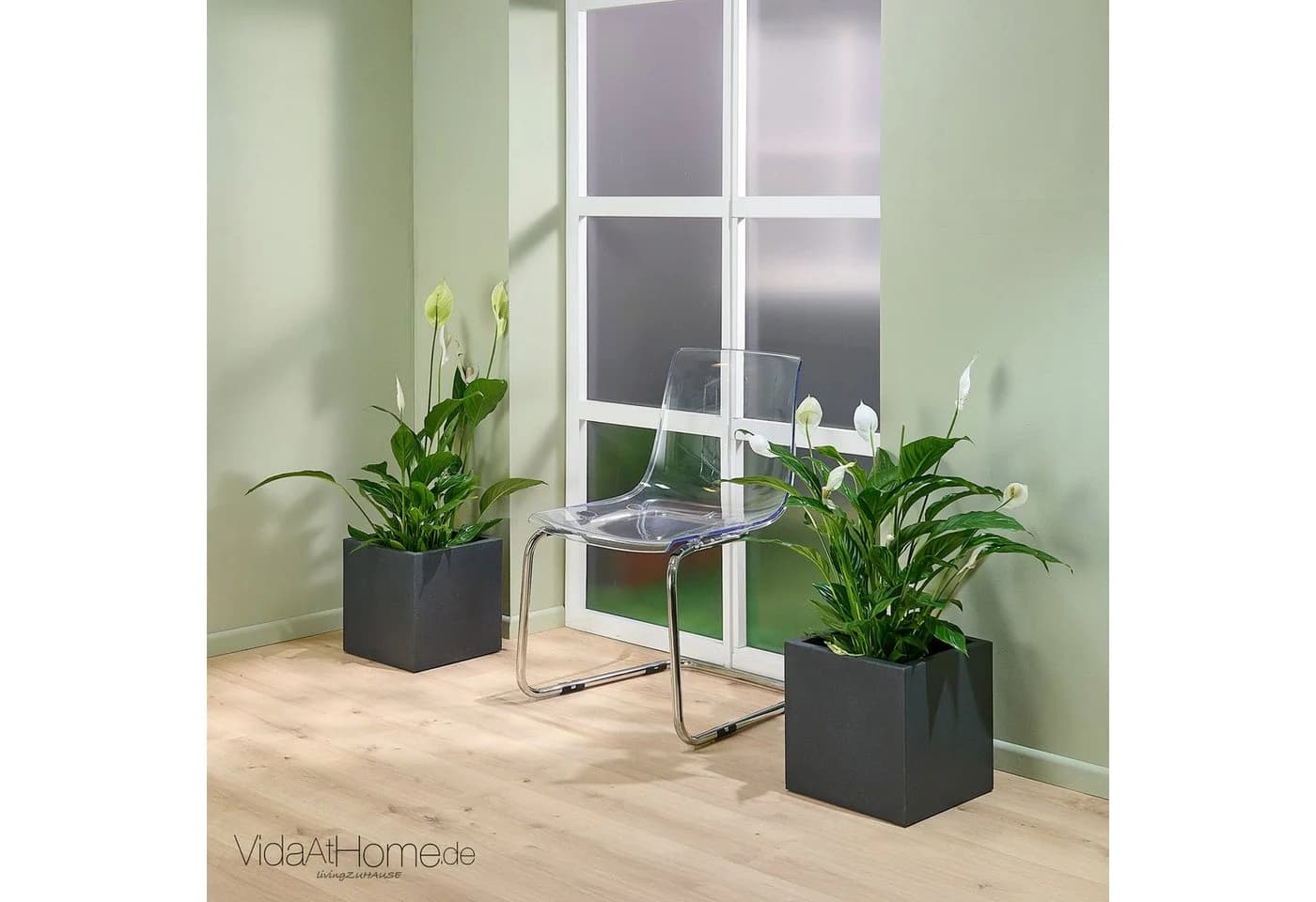 VidaAtHome.de Pflanzkübel QUBO 30 2er Set Anthrazit - Bild 3