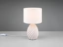 Reality Leuchten LED Nachttischlampe Weiß Keramikfuß Dimmbar Bild 3