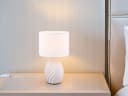 Reality Leuchten LED Nachttischlampe Weiß Keramikfuß Dimmbar Bild 5