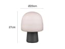 TRIO Leuchten LED Nachttischlampe Pilzförmig Dimmbar Warmweiß Bild 4