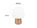 TRIO Leuchten LED Nachttischlampe Pilzförmig Warmweiß Bild 4