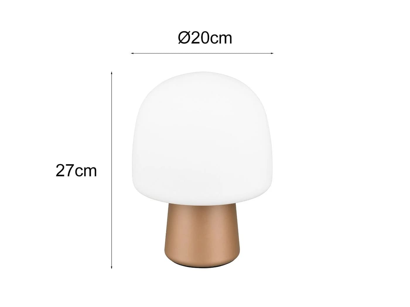 TRIO Leuchten LED Nachttischlampe Pilzförmig Warmweiß - Bild 4