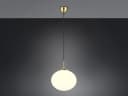 TRIO Leuchten LED Pendelleuchte Opalglas Messing Dimmbar Bild 3