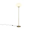 Trio Leuchten LED Stehlampe Dimmfunktion Opalglas Messing Bild 2